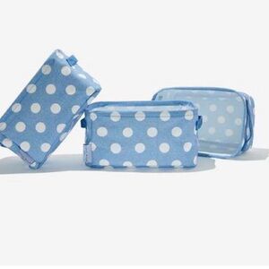 Blue Polka Dot steel mill storage bin set